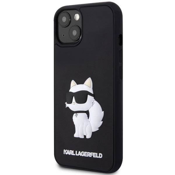 Karl Lagerfeld KLHCP14S3DRKHNK iPhone 14 / 15 / 13 6.1&quot; czarny/black hardcase Rubber Choupette 3D