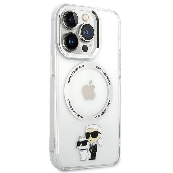 Karl Lagerfeld KLHMP13LHNKCIT iPhone 13 Pro 6,1&quot; hardcase transparent Iconic Karl&Choupette Magsafe