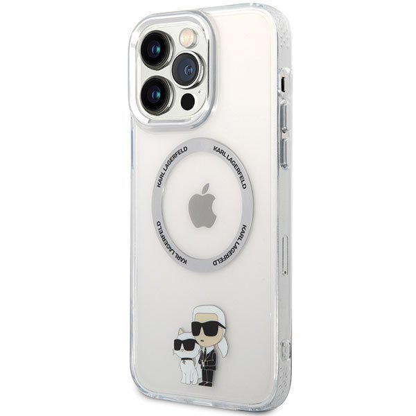 Karl Lagerfeld KLHMP13XHNKCIT iPhone 13 Pro Max 6,7&quot; hardcase transparent Iconic Karl&Choupette Magsafe