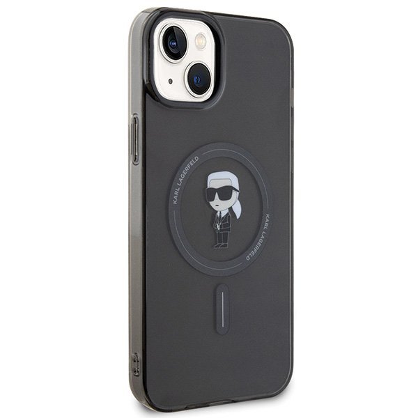 Karl Lagerfeld KLHMP15MHFCKNOK iPhone 15 Plus / 14 Plus 6.7&quot; czarny/black hardcase IML Ikonik MagSafe