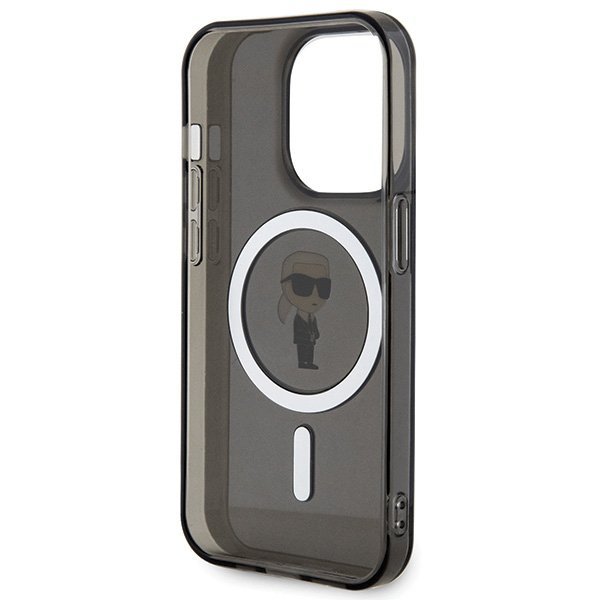 Karl Lagerfeld KLHMP15LHFCKNOK iPhone 15 Pro 6.1&quot; czarny/black hardcase IML Ikonik MagSafe