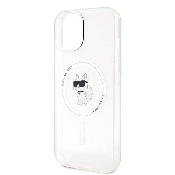 Karl Lagerfeld KLHMP15SHFCCNOT iPhone 15 / 14 / 13 6.1&quot; transparent hardcase IML Choupette MagSafe