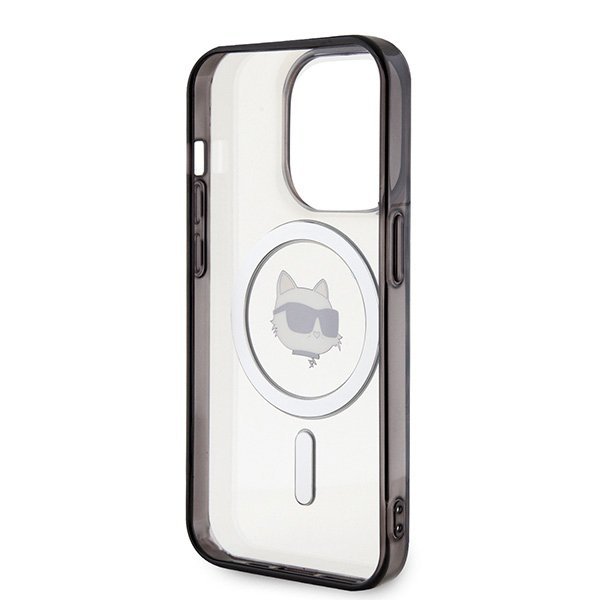 Karl Lagerfeld KLHMP15XHCHNOTK iPhone 15 Pro Max 6.7&quot; transparent hardcase IML Choupette`s Head MagSafe
