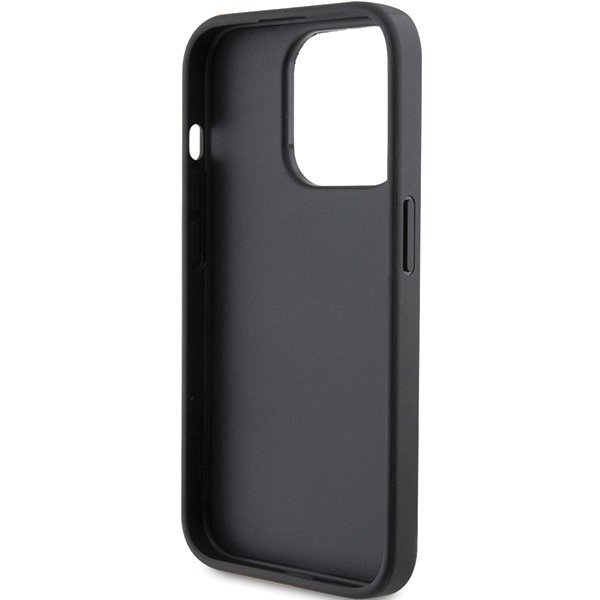 Karl Lagerfeld KLHCP15LSAPKCNPK iPhone 15 Pro 6.1&quot; czarny/black hardcase Saffiano Cardslot Karl&Choupette Metal Pin