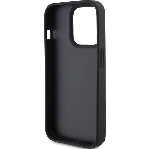 Karl Lagerfeld KLHCP15XSAKKNSCK iPhone 15 Pro Max 6.7&quot; czarny/black hardcase Saffiano Cardslots and Stand Monogram Ikonik P