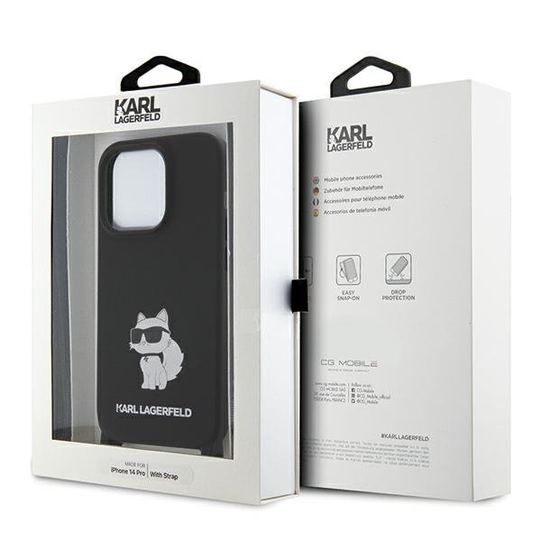 Karl Lagerfeld KLHCP15XSCBSCNK iPhone 15 Pro Max 6.7&quot; hardcase czarny/black Crossbody Silicone Choupette