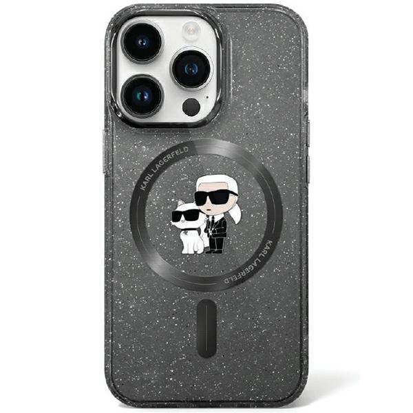 Karl Lagerfeld KLHMN61HGKCNOK iPhone 11 / Xr 6.1&quot; czarny/black hardcase Karl&Choupette Glitter MagSafe