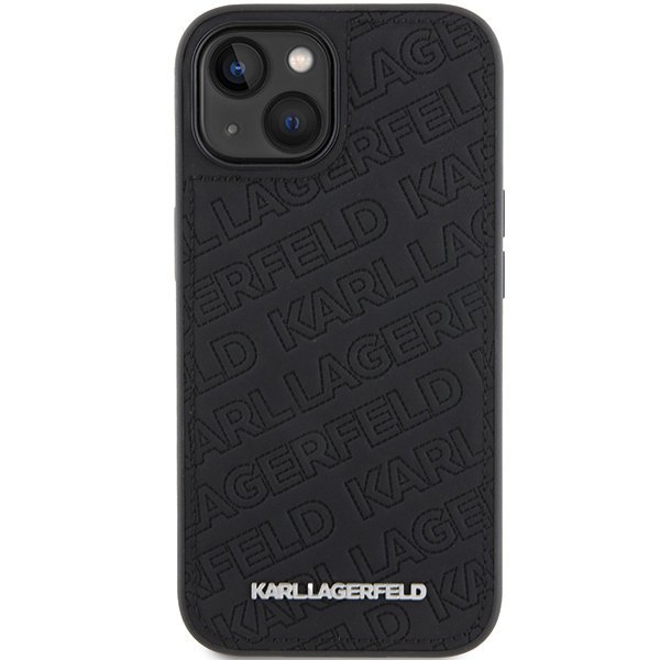 Karl Lagerfeld KLHCP15MPQKPMK iPhone 15 Plus / 14 Plus 6.7&quot; czarny/black hardcase Quilted K Pattern