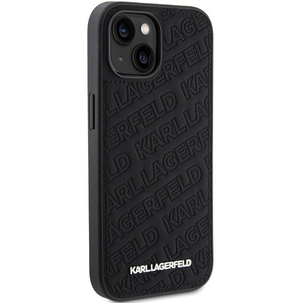 Karl Lagerfeld KLHCP15MPQKPMK iPhone 15 Plus / 14 Plus 6.7&quot; czarny/black hardcase Quilted K Pattern