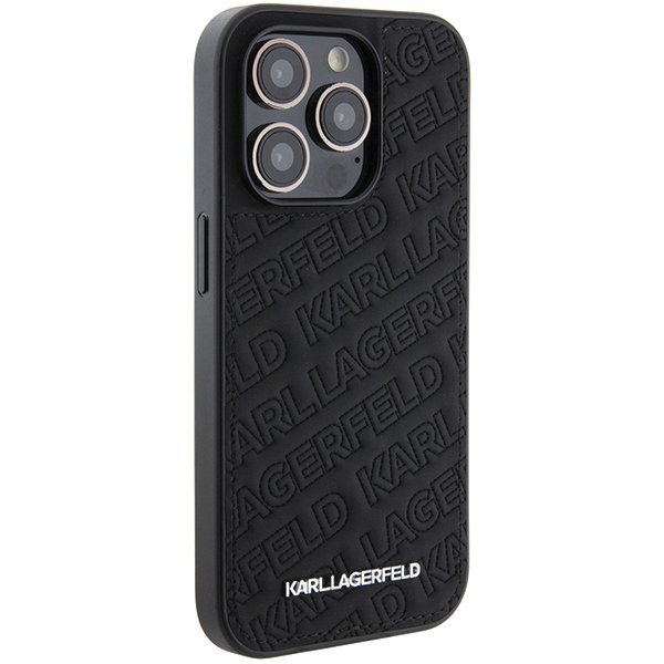 Karl Lagerfeld KLHCP15LPQKPMK iPhone 15 Pro 6.1&quot; czarny/black hardcase Quilted K Pattern