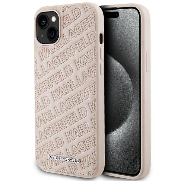 Karl Lagerfeld KLHCP15MPQKPMP iPhone 15 Plus / 14 Plus 6.7&quot; różowy/pink hardcase Quilted K Pattern