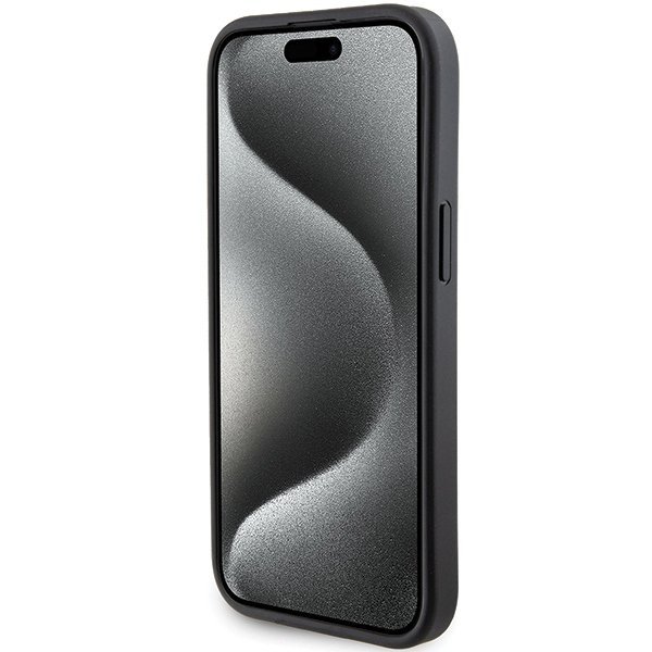 Karl Lagerfeld KLHCP15MGSACHPK iPhone 15 Plus / 14 Plus 6.7&quot; czarny/black hardcase Gripstand Saffiano Choupette Pins
