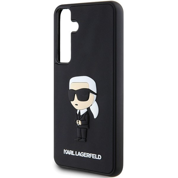 Karl Lagerfeld KLHCS24S3DRKINK S24 S921czarny/black hardcase 3D Rubber Ikonik