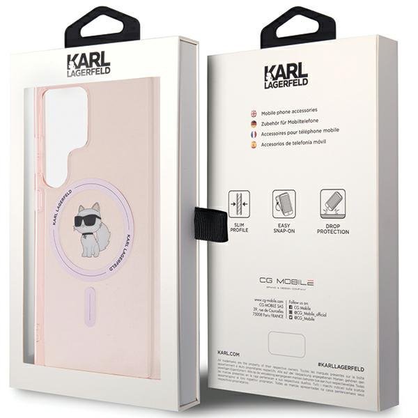 Karl Lagerfeld KLHMS24LHFCCNOP S24 UltraS928 różowy/pink hardcase IML Choupette MagSafe