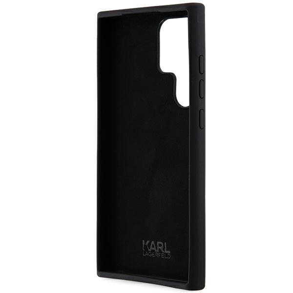 Karl Lagerfeld KLHCS23LSMHKNPK S23 Ultra S918 czarny/black Silicone Ikonik Metal Pin