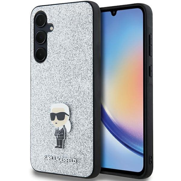 Karl Lagerfeld KLHCSA35GCNPSG A35 A356 srebrny/silver hardcase Fixed Glitter Ikonik Metal Pin