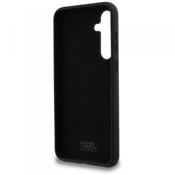 Karl Lagerfeld KLHCSA35SMHKCNPK A35 A356 hardcase czarny/black Silicone Karl&Choupette Metal Pin