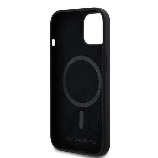 Karl Lagerfeld KLHMP15MSCMKCRHK iPhone 15 Plus / 14 Plus 6.7&quot; czarny/black hardcase Silicone Karl & Choupette MagSafe