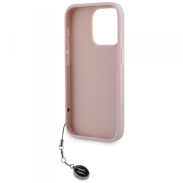 Karl Lagerfeld KLHCP15XPSAKDGCP iPhone 15 Pro Max 6.7&quot; różowy/pink hardcase Saffiano Rhinestones & Charm