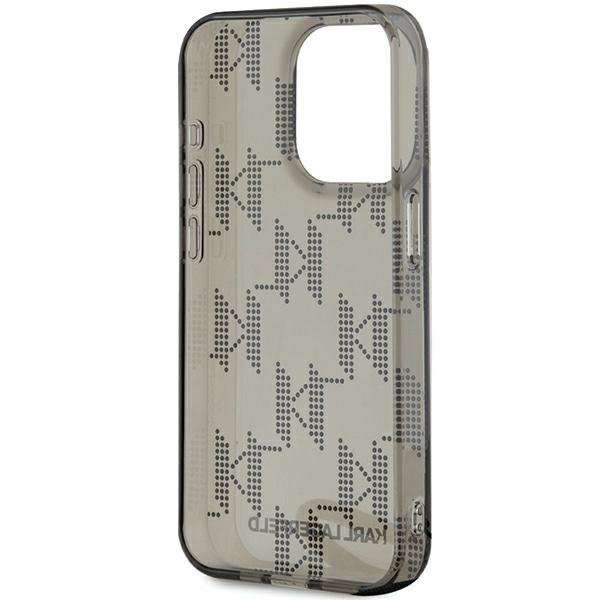 Karl Lagerfeld KLHCP15XHKDPNSK iPhone 15 Pro Max 6.7&quot; czarny/black hardcase IML Mono KL Pattern & Cord