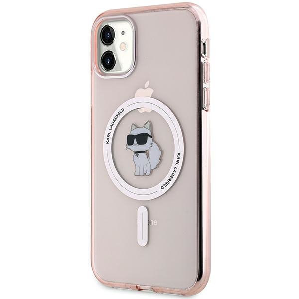 Karl Lagerfeld KLHMN61HFCCNOP iPhone 11 / Xr 6.1&quot; różowy/pink hardcase IML Choupette MagSafe