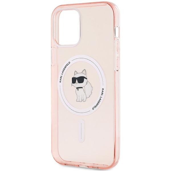Karl Lagerfeld KLHMP12MHFCCNOP iPhone 12/12 Pro 6.1&quot; różowy/pink hardcase IML Choupette MagSafe