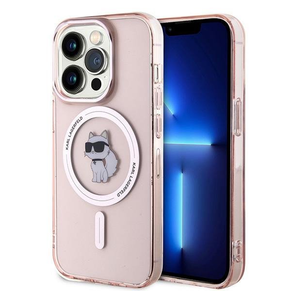 Karl Lagerfeld KLHMP14XHFCCNOP iPhone 14 Pro Max 6.7&quot; różowy/pink hardcase IML Choupette MagSafe