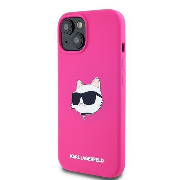 Karl Lagerfeld KLHMP15MSCHPPLF iPhone15 Plus / 14 Plus 6.7&quot; różowy/fuschia hardcase Silicone Choupette Head MagSafe
