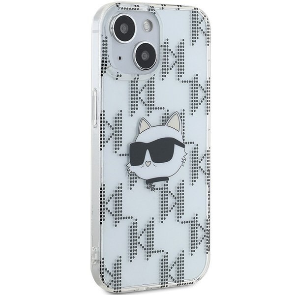 Karl Lagerfeld KLHCP15SHKLPCHT iPhone15 / 14 / 13 6.1&quot; transparent hardcase IML Choupette Head & Monogram
