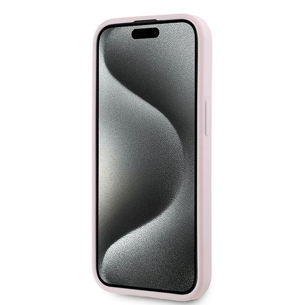Karl Lagerfeld KLHCP15MPQDSMGP iPhone 15 Plus / 14 Plus 6.7&quot; różowy/pink hardcase Diagonal Quilted Script