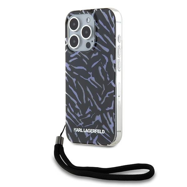 Karl Lagerfeld KLHCP15XHZBPKCCU iPhone 15 Pro Max 6.7&quot; fioletowy/purple Zebra With Cord