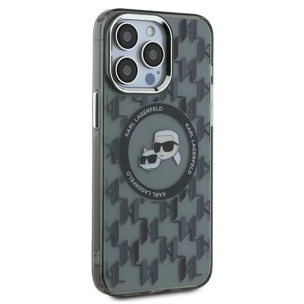 Karl Lagerfeld KLHMP15XHMCKMHK iPhone 15Pro Max 6.7&quot; czarny/black IML Monogram Karl&Choupette Head MagSafe