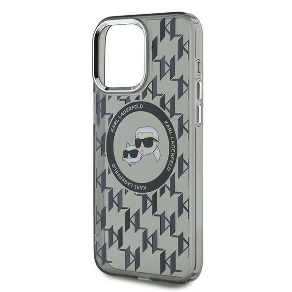 Karl Lagerfeld KLHMP15XHMCKMHK iPhone 15Pro Max 6.7&quot; czarny/black IML Monogram Karl&Choupette Head MagSafe