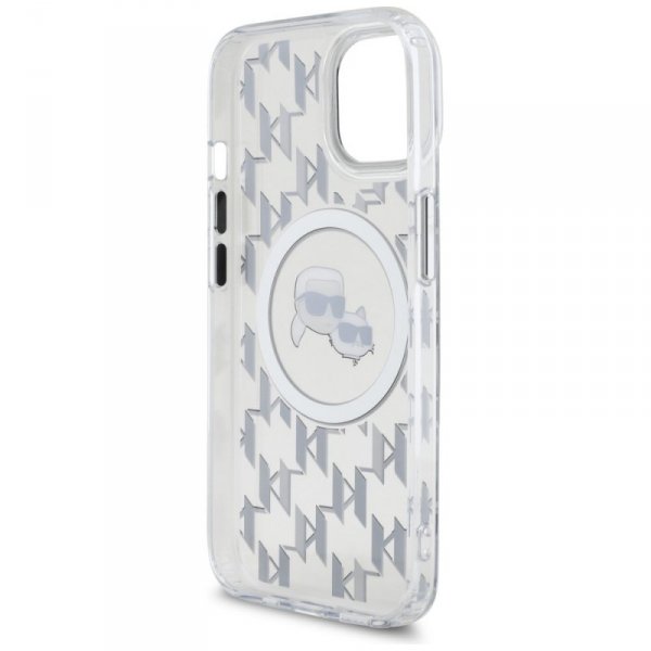 Karl Lagerfeld KLHMP15SHMCKMHT iPhone 156.1&quot; przezroczysty/transparent IML Monogram Karl&Choupette Head MagSafe