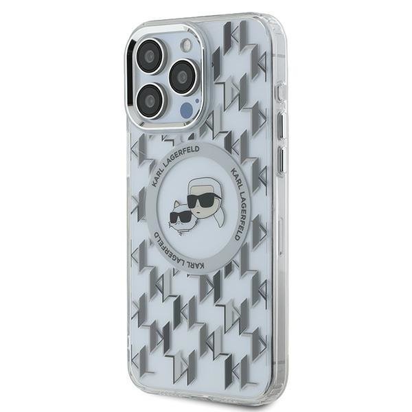 Karl Lagerfeld KLHMP15XHMCKMHT iPhone 15Pro Max 6.7&quot; przezroczysty/transparent IML Monogram Karl&Choupette Head MagSafe