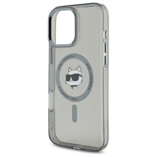 Karl Lagerfeld KLHMP16XHLSCHK iPhone16 Pro Max 6.9&quot; czarny/black hardcase IML Metal Choupette Head MagSafe