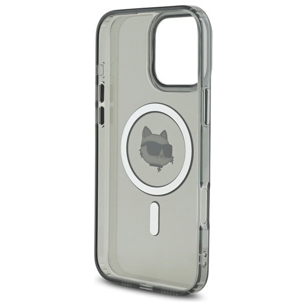 Karl Lagerfeld KLHMP16XHLSCHK iPhone16 Pro Max 6.9&quot; czarny/black hardcase IML Metal Choupette Head MagSafe
