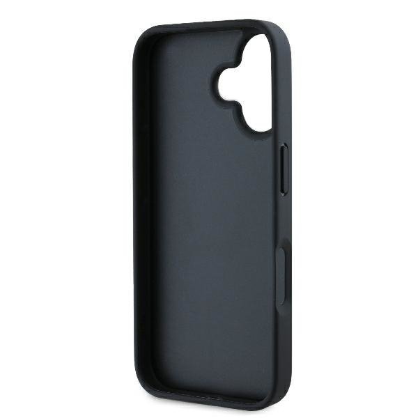 Karl Lagerfeld KLHCP16SPGKLCHPK iPhone16 6.1&quot; czarny/black hardcase Monogram Choupette Head Pin