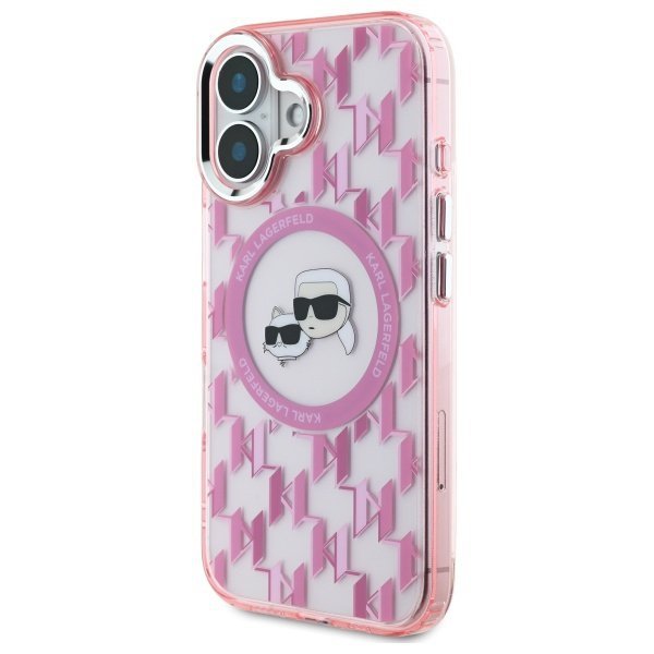 Karl Lagerfeld KLHMP16SHMCKMHP iPhone 166.1&quot; różowy/pink IML Monogram Karl&Choupette Head MagSafe