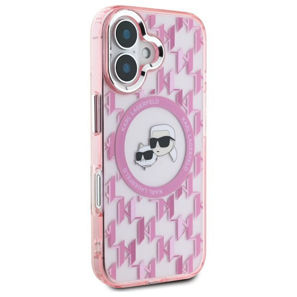 Karl Lagerfeld KLHMP16SHMCKMHP iPhone 166.1&quot; różowy/pink IML Monogram Karl&Choupette Head MagSafe