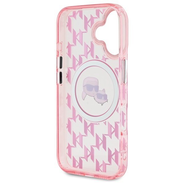Karl Lagerfeld KLHMP16SHMCKMHP iPhone 166.1&quot; różowy/pink IML Monogram Karl&Choupette Head MagSafe