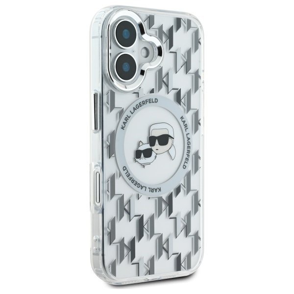 Karl Lagerfeld KLHMP16SHMCKMHT iPhone 166.1&quot; przezroczysty/transparent IML Monogram Karl&Choupette Head MagSafe