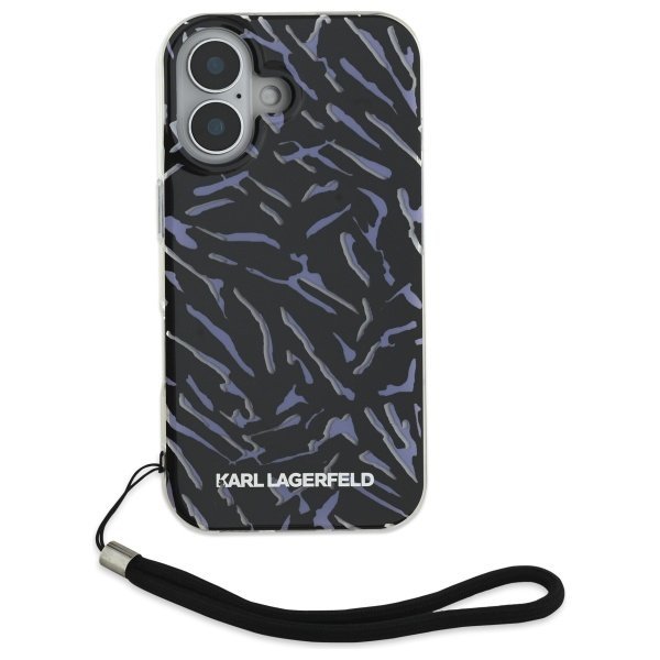 Karl Lagerfeld KLHCP16MHZBPKCCU iPhone16 Plus 6.7&quot; fioletowy/purple Zebra With Cord