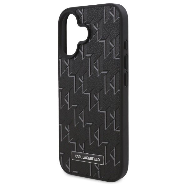 Karl Lagerfeld KLHMP16MPKHPORPK iPhone16 Plus 6.7&quot; czarny/black hardcase Hot Stamp Magsafe