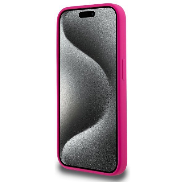 Karl Lagerfeld KLHMP15XSKHPPLF iPhone 15 Pro Max 6.7&quot;fuksja/ fuschia hardcase Silicone Karl Head Print MagSafe