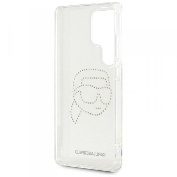 Etui Karl Lagerfeld Rhinestones Karl     Head Logo do Samsung Galaxy S25 Ultra przezroczysty