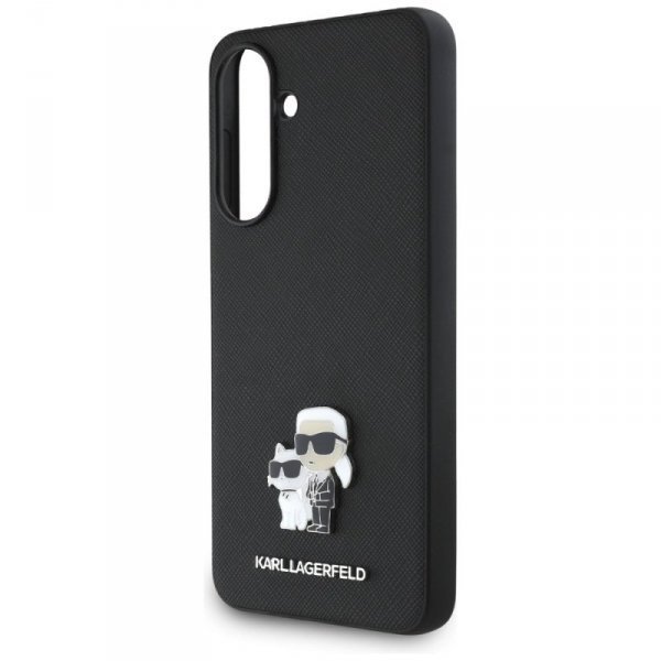 Etui Karl Lagerfeld Saffiano w/ K&C      Metal Logo do Samsung Galaxy A56 czarny