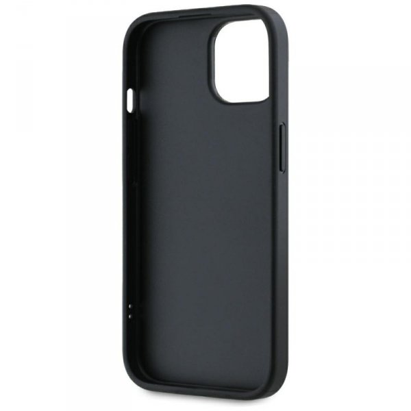 Etui Karl Lagerfeld Saffiano Athleisure  Stripes Cord do iPhone 15 czarno-czerwony