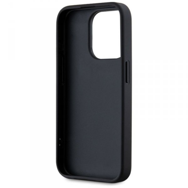 Etui Karl Lagerfeld Saffiano Athleisure  Stripes Cord do iPhone 15 Pro Max czarno-czerwony