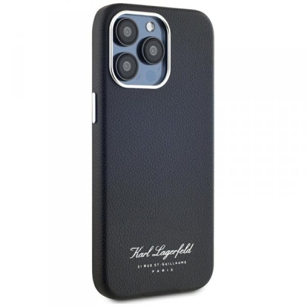 Etui Karl Lagerfeld hotel RSG do iPhone  15 Pro czarny